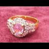 แหวน Pink Sappire ใบเซอร์ฯ  (นน.ทอง 4.5 กรัม เพชร 22P=0.78 กะรัต Pink Sappire 1.01 กะรัต)  ราคา : 42,000 บาท