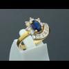 แหวน Blue Sapphire  ใบเซอร์ฯ  (นน.ทอง 4.7 กรัม เพชร 6P=0.35, 7P=0.20 กะรัต ไพลิน 1P=0.85 กะรัต)  ราคา : 31,000 บาท