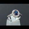 แหวน Blue Sapphire  ใบเซอร์ฯ  (นน.ทอง 3.9 กรัม เพชร 24P=0.45 กะรัต พลอย 1P=0.94 กะรัต)  ราคา : 21,000 บาท