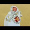 แหวนทองคำขาว Orange Red sapphire ใบเซอร์ฯ (นน.ทอง 5.8 กรัม เพชร 26P=0.29, 56P=0.71 กะรัต พลอย 2P=2.15 กะรัต) ราคา : 39,000 บาท แหวนทองคำขาว Orange Red sapphire ใบเซอร์ฯ (นน.ทอง 5.8 กรัม เพชร 26P=0.29, 56P=0.71 กะรัต พลอย 2P=2.15 กะรัต) ราคา : 39,000 บาท
