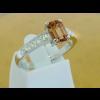 แหวนทองคำขาว Orange Brown sapphire ใบเซอร์ฯ  (นน.ทอง 2.9 กรัม เพชร 8P=0.21 กะรัต พลอย 1P=1.21 กะรัต)  ราคา : 20,000 บาท