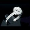 แหวนชูเพชรล้อม ทอง / Gold: 3.4 กรัม / g เพชร / Diamond: 1P=0.40, 22P=0.55 กะรัต / ct ราคา / Price: 36,000 บาท / Bath แหวนชูเพชรล้อม ทอง / Gold: 3.4 กรัม / g เพชร / Diamond: 1P=0.40, 22P=0.55 กะรัต / ct ราคา / Price: 36,000 บาท / Bath