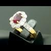 แหวนทับทิม ทอง / Gold: 3 กรัม / g เพชร / Diamond: 14P=0.51 กะรัต / ct ราคา / Price: 18,000 บาท / Bath แหวนทับทิม ทอง / Gold: 3 กรัม / g เพชร / Diamond: 14P=0.51 กะรัต / ct ราคา / Price: 18,000 บาท / Bath