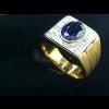 แหวนชายไพลิน ทอง / Gold: 9.3 กรัม / g เพชร / Diamond: 8P=0.40 กะรัต / ct ไพลิน / Blue sapphire: 1P=2.00 กะรัต / ct ราคา / Price: 43,000 บาท / Bath แหวนชายไพลิน ทอง / Gold: 9.3 กรัม / g เพชร / Diamond: 8P=0.40 กะรัต / ct ไพลิน / Blue sapphire: 1P=2.00 กะรัต / ct ราคา / Price: 43,000 บาท / Bath